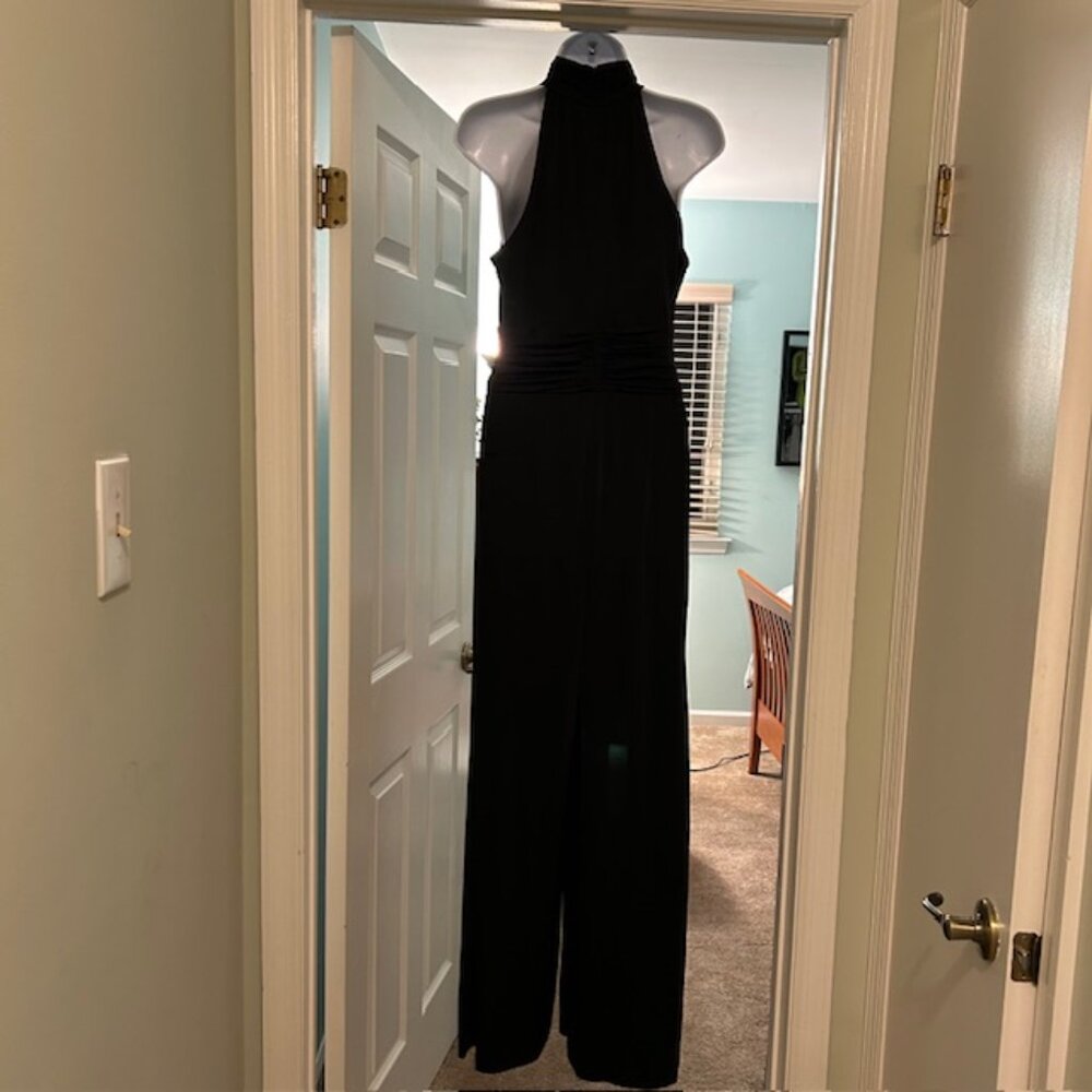 Eliza J High Neck Wide Leg Jumpsuit
